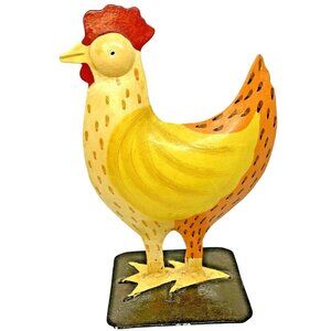 Vintage Pier One Metal Rooster Chicken Farmhouse Home Decor Discontinued